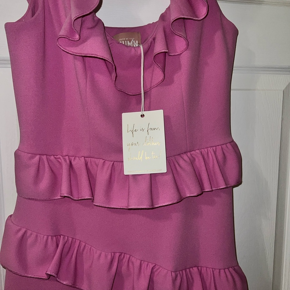 Show Me Your MuMu Vibrant Pink High Low Dress - Picture 6 of 7
